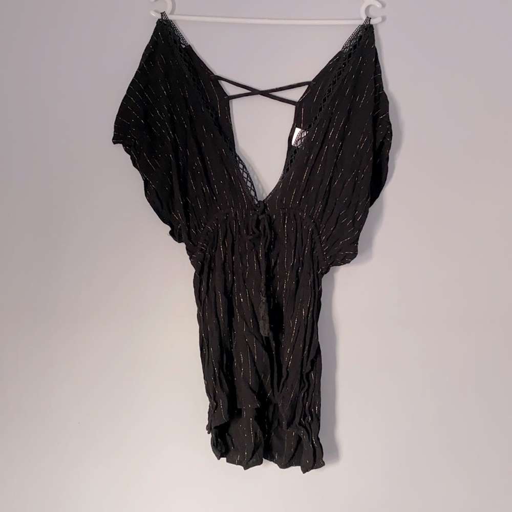 Xhilaration Black Bikini Coverup Size Medium